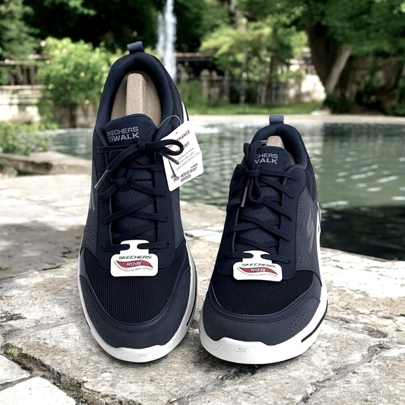 Skechers Other - New! Mens Skechers Ultra Go Arch Fit Walking Shoes 11.5 Lace Up Sneakers Navy